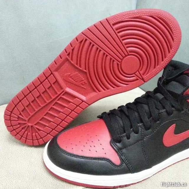 aj1黑红 AJ1黑红555088-023 Air Jordan 1 OG ＂Bred＂ 实物图赏