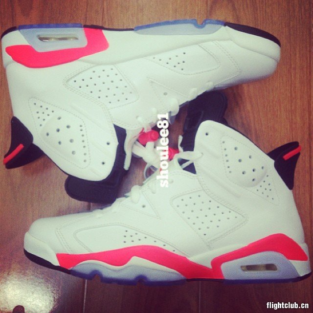 AJ6 AJ6樱木花道384664-123 Air Jordan 6 ＂White Infrared＂ 更多实物曝光