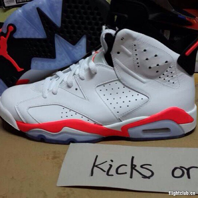 激光红,aj6 2014年AJ6复刻激光红 Air Jordan 6 ＂Infrared＂ 更多实物图片曝光