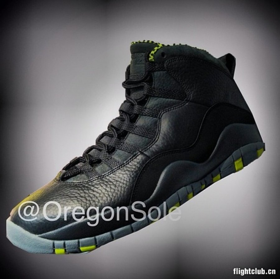 aj10 AJ10毒液310805-033 Air Jordan 10 ＂Venom Green＂2014 款新图曝光