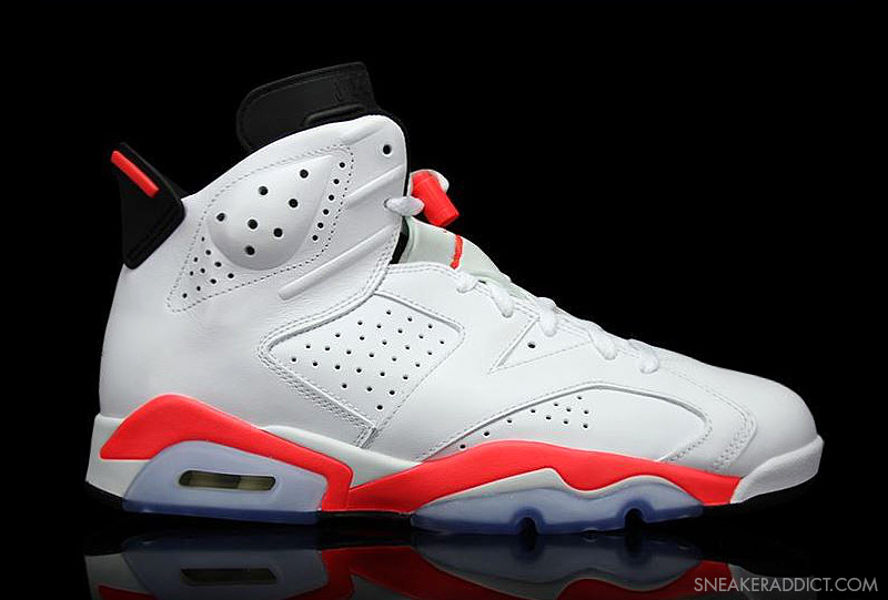 aj6 AJ6红外线384664-123 Air Jordan 6 ＂Infrared/激光红＂ 高清美图欣赏