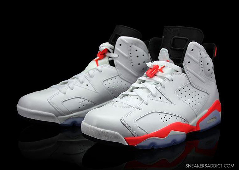 aj6 AJ6红外线384664-123 Air Jordan 6 ＂Infrared/激光红＂ 高清美图欣赏