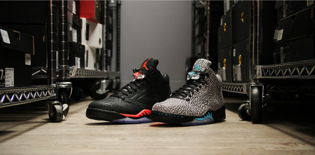 两款,Air,Jordan,3Lab5,全,爆裂,对比,照片  两款 Air Jordan 5 3Lab5 全爆裂对比照片