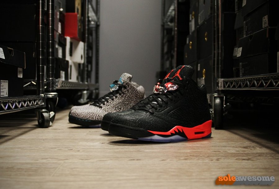 两款,Air,Jordan,3Lab5,全,爆裂,对比,照片  两款 Air Jordan 5 3Lab5 全爆裂对比照片