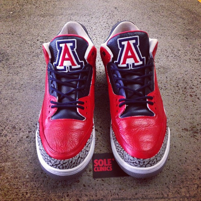 Air,Jordan,“,University,Arizon  Air Jordan 3 “University of Arizona”实物图赏