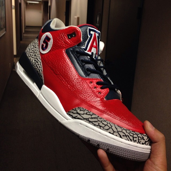 Air,Jordan,“,University,Arizon  Air Jordan 3 “University of Arizona”实物图赏