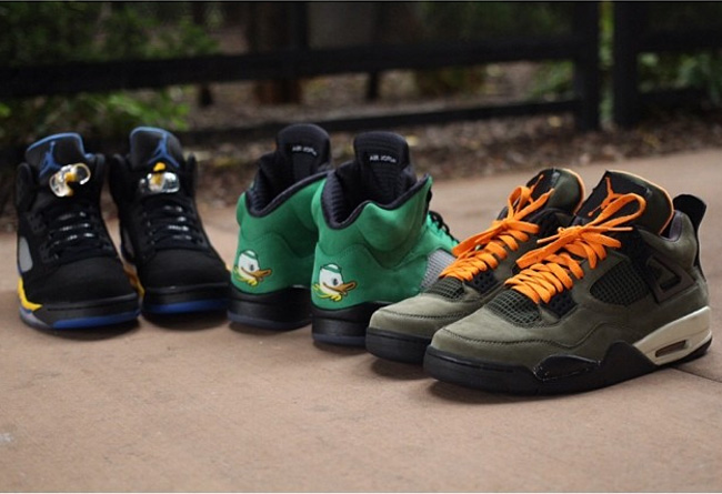 AJ5俄勒冈鸭子 AJ5俄勒冈鸭子发售 Air Jordan 5 ＂Oregon Ducks＂ 更多实物图赏（8P）