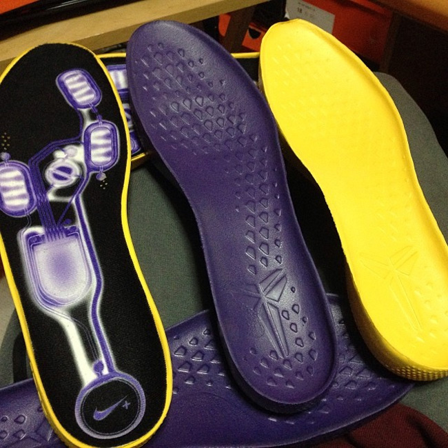 科比 科比战靴球员版 Kobe 8 System 黄蓝灰 PE 实物曝光
