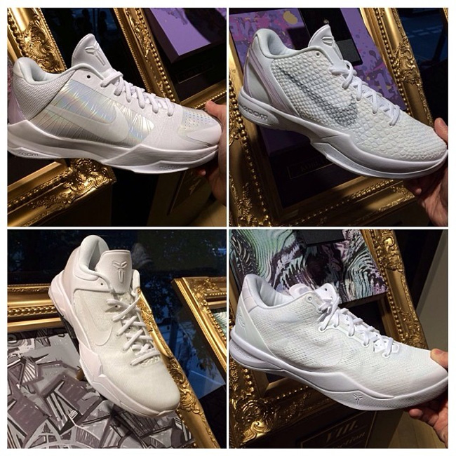 Nike,Kobe,全白,套装,实物,展示,一套,全白,配色 Zoom Kobe All-White Collection Nike Kobe 全白套装实物展示