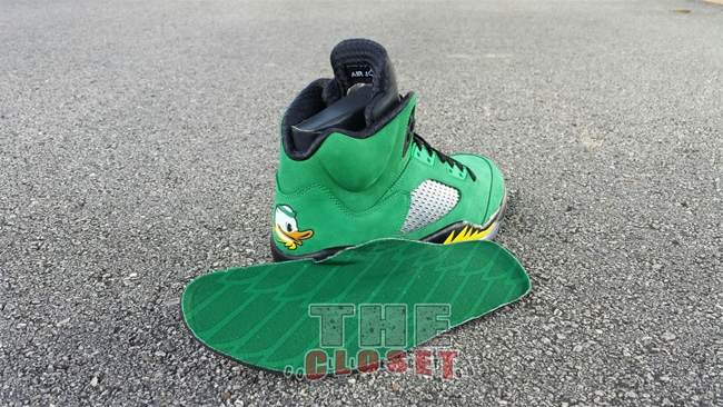 AJ5,俄勒冈鸭子 AJ5俄勒冈鸭子发售 Air Jordan 5 ＂Oregon Ducks＂ 高清实物图赏