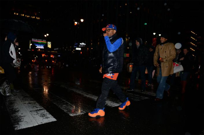 纽约尼克斯喷 纽约尼克斯喷 街拍斯派克李上脚 Nike Air Foamposite One ＂Knicks＂