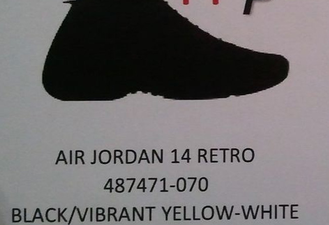 Air,Air,  Air Jordan 14 黑黄白配色将在 2014 年夏季发售