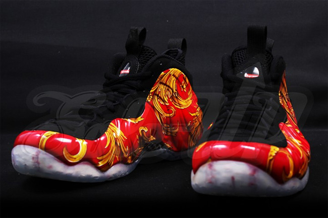 Supreme喷,Supreme x Nike Air Fo Supreme喷 Supreme x Nike Air Foamposite One 红色版本实物图赏