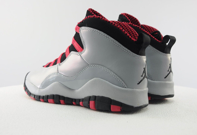 487211-009,AJ10 GS,Air Jordan AJ10 GS 487211-009 Air Jordan 10 GS 白黑红 高清实物图赏