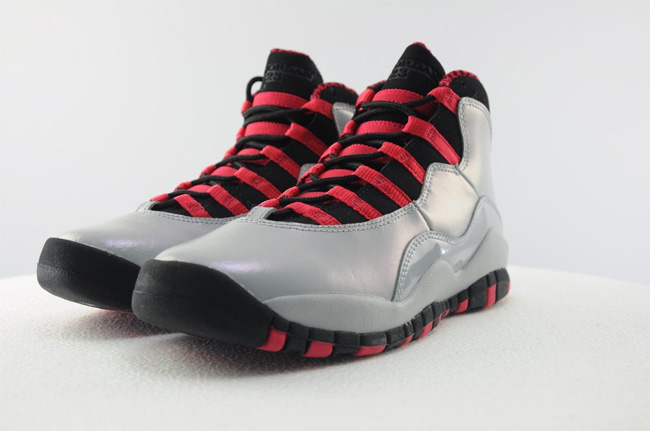 487211-009,AJ10 GS,Air Jordan AJ10 GS 487211-009 Air Jordan 10 GS 白黑红 高清实物图赏