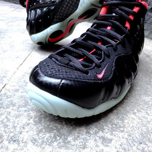 黑粉泡,616750-001,Foamposite 616750-001 黑粉泡 Nike Air Foamposite Pro ＂Solar Red＂更多细节图