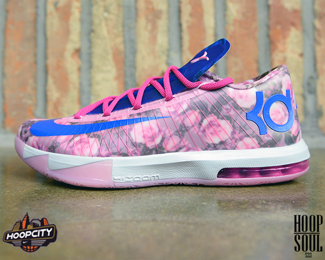 KD6乳腺癌,KD6 Aunt Pearl,618216-6 618216-600 Nike KD6 Supreme ＂Aunt Pearl＂ 乳腺癌配色实物图赏