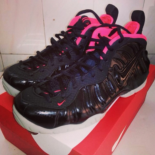 616750-001,黑粉泡,Foamposite Pro 616750-001 Nike Air Foamposite Pro Solar Red 黑粉泡更多实物图片