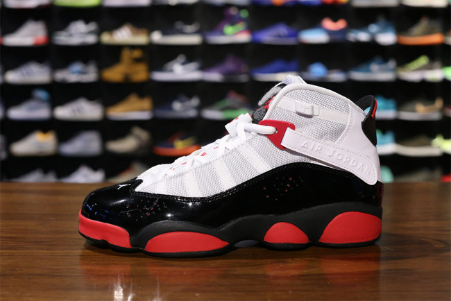 Jordan 6 Rings GS,323399-119 六冠王323399-119 Jordan 6 Rings GS 白黑红配色实物图赏