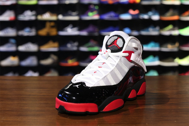 Jordan 6 Rings GS,323399-119 六冠王323399-119 Jordan 6 Rings GS 白黑红配色实物图赏