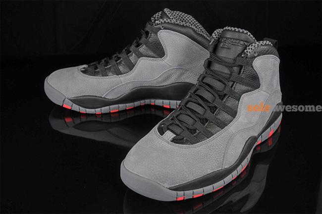 310805-023,AJ10酷灰,AJ10 AJ10酷灰310805-023 Air Jordan 10 ＂Cool Grey/Infrared＂ 高清图赏