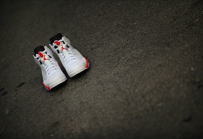 AJ6樱木,384664-123,AJ6,Air Jorda AJ6樱木复刻384664-123 Air Jordan 6 ＂White Infrared＂美图欣赏