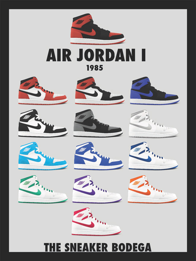 Air,Jordan,“,”,元年,系列,招贴画,欣赏,球鞋  Air Jordan “OG” 元年系列招贴画欣赏