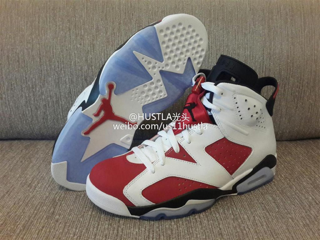 AJ6胭脂红 AJ6胭脂红 2014 款 Air Jordan 6 ＂Carmine＂ 新图曝光