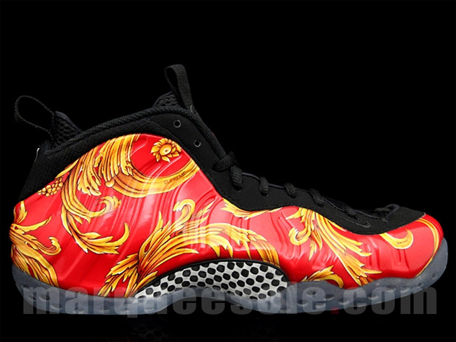 652792-600,foamposite,supreme 652792-600 Nike Air Foamposite One“Red Supreme”实物图赏