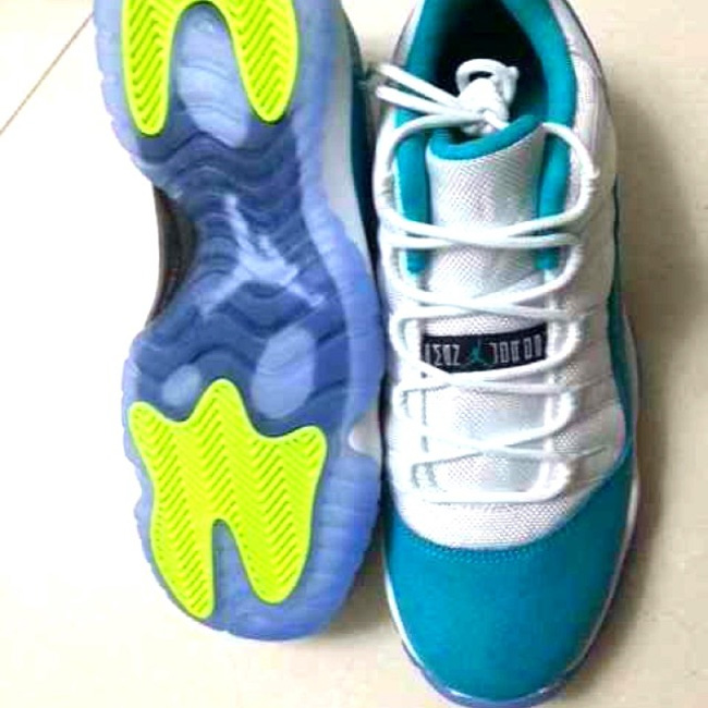 AJ11 LOW,Air Jordan 11 LOW AJ11 LOW Air Jordan 11 Low GS “Aqua”更多实物曝光