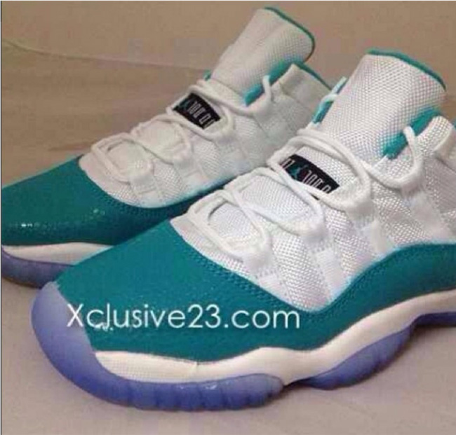 AJ11 LOW,Air Jordan 11 LOW,GS女 AJ11 LOW低帮 Air Jordan 11 Low GS “Aqua”实物曝光