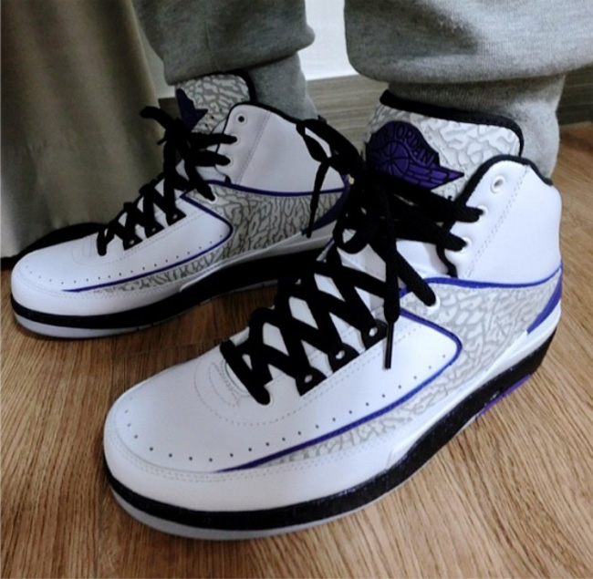 AJ2,Air Jordan 2,385475-153,爆裂 AJ2爆裂纹385475-153 Air Jordan 2 ＂Elephant Print＂ 上脚实拍