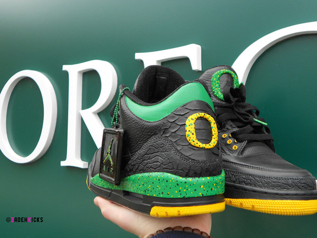 aj3,air jordan 3,球鞋定制 俄勒冈鸭子aj3 air jordan 3 "oregon