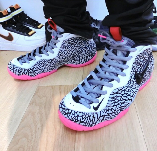 Elephant Print,Foamposite Pro, 全爆裂泡 Nike Air Foamposite Pro “Elephant Print”上脚实拍