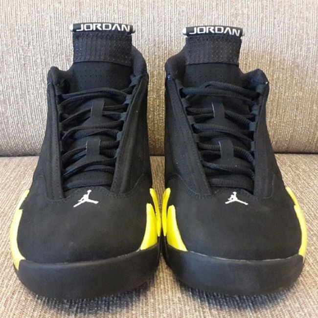 487471-070,AJ14,Air Jordan 14, AJ14雷公487471-070 Air Jordan 14 ＂Thunder＂ 更多实物图赏