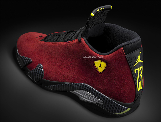 AJ14,Air Jordan 14 AJ14 2014发售 Air Jordan 14 ＂Red Suede＂ 红色麂皮高清图赏