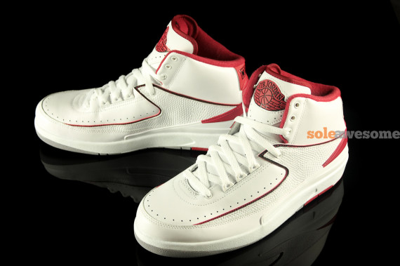 385475-102,AJ2,Air Jordan 2 AJ2 385475-102 白红 Air Jordan 2 ＂Varsity Red＂ 更多图赏