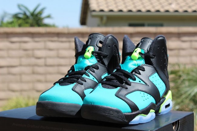 AJ6,Air Jordan 6,543390-043 AJ6 543390-043 Air Jordan 6 GS “Turbo Green” 实物图赏