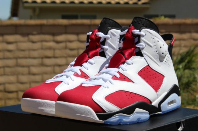 AJ6,Air Jordan 6,AJ6胭脂红,384664 AJ6 384664-160 胭脂红 Air Jordan 6 ＂Carmine＂ 实物细节多图展示