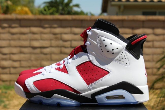 AJ6,Air Jordan 6,AJ6胭脂红,384664 AJ6 384664-160 胭脂红 Air Jordan 6 ＂Carmine＂ 实物细节多图展示