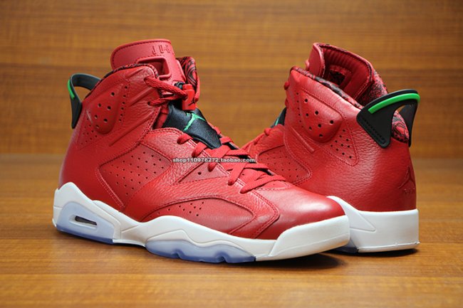 AJ6,Air Jordan 6 AJ6 694091-625 Air Jordan 6 ＂MVP/History of Jordan＂ 实物图赏