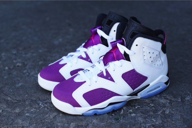 AJ6,Air Jordan 6,543390-127 AJ6白紫葡萄543390-127 Air Jordan 6 GS “Bright Grape” 更多实物图赏