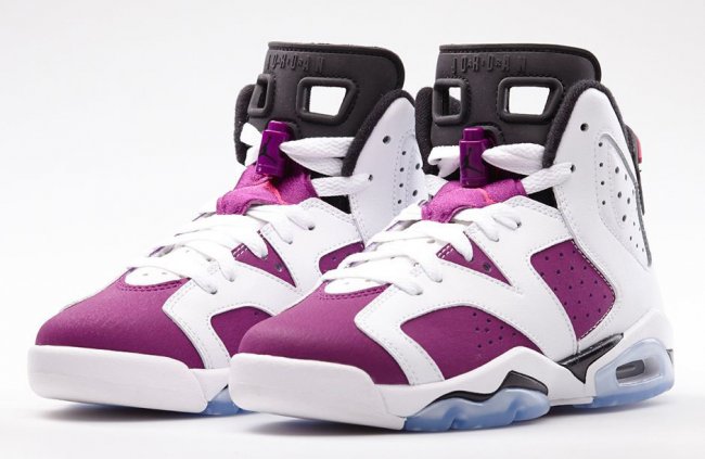 AJ6,Air Jordan 6,543390-127 AJ6葡萄女款543390-127 Air Jordan 6 GS ＂Grape＂ 白紫葡萄官方发售信息