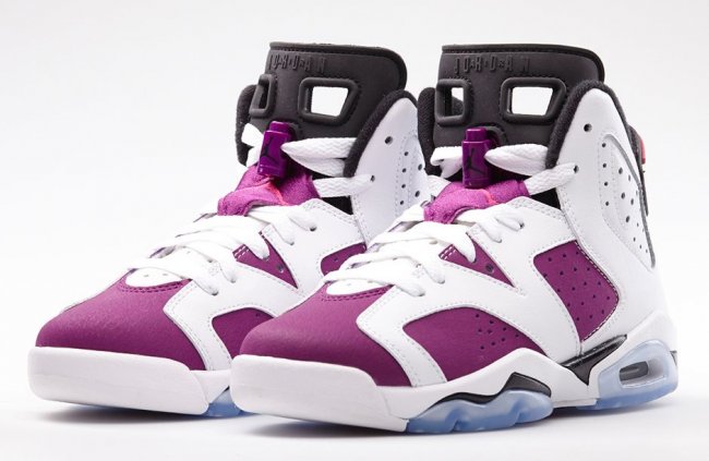 AJ6,543389-127,Air Jordan 6 AJ6 543389-127 Air Jordan 6 GS 白紫葡萄官方命名 Vivid Pink