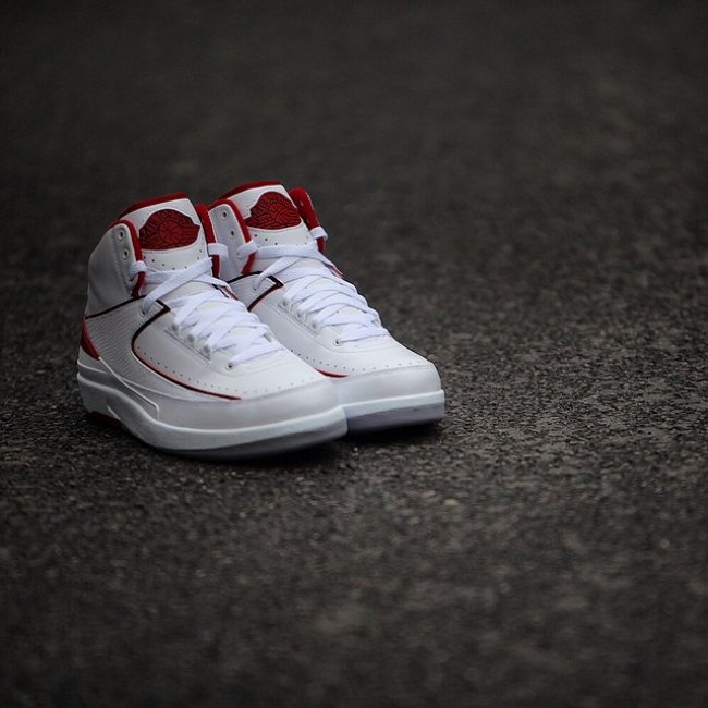 AJ2,Air Jordan 2,385475-102 AJ2 385475-102 Air Jordan 2 “Varsity Red” 白红配色美图欣赏