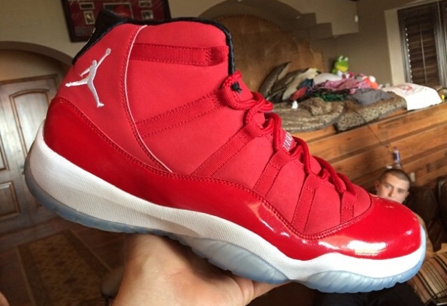 Air,Jordan,11“Red”,全新实物 AJ11安东尼PE Air Jordan 11 PE “All Red” 全新实物图片