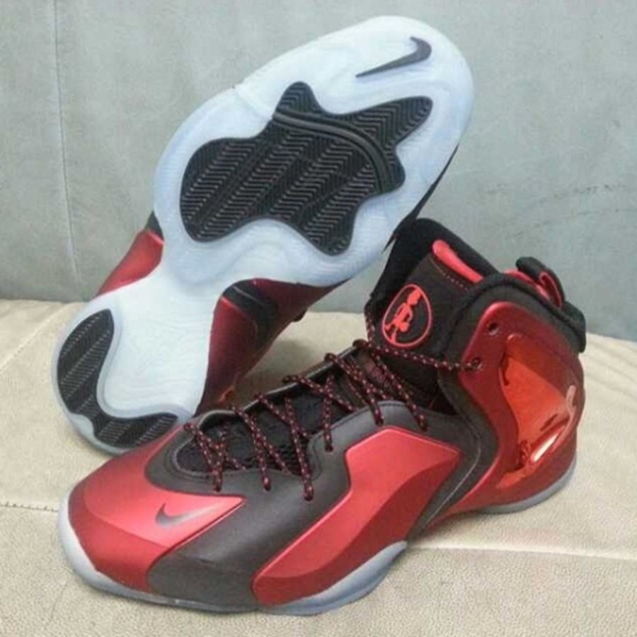 Nike Lil Penny Posite  Nike Lil Penny Posite “Metallic Red” 实物图赏