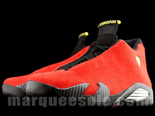 AJ14,Air Jordan 14 AJ14 Air Jordan 14 “Ferrari” 红色麂皮更多图赏