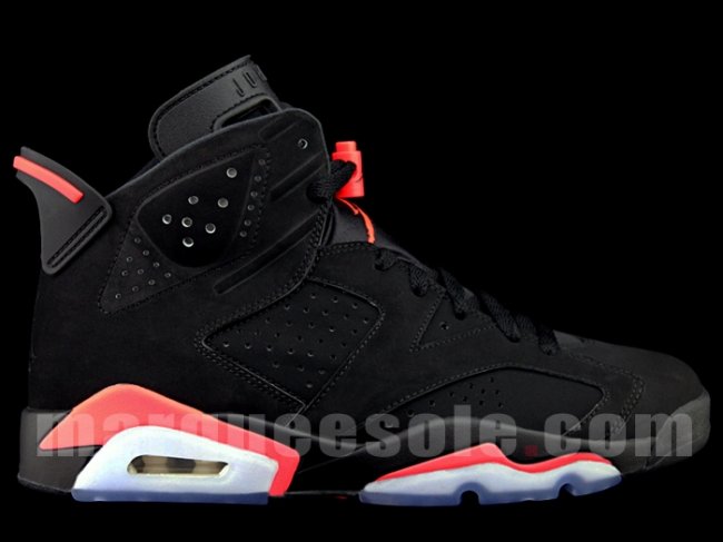 384664-023,AJ6黑红,AJ6,Air Jorda AJ6黑红384664-023 Air Jordan 6 “Black Infrared” 高清细节图赏