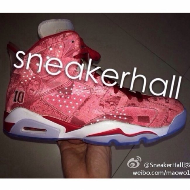 AJ6,Air Jordan 6,717302-600 AJ6灌篮高手发售717302-600 Air Jordan 6 “Slam Dunk” 灌篮高手配色曝光